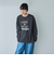 メタリックロゴプリントロングスリーブＴシャツ