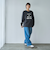 メタリックロゴプリントロングスリーブＴシャツ