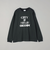 メタリックロゴプリントロングスリーブＴシャツ