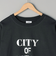 メタリックロゴプリントロングスリーブＴシャツ