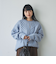 パッチワーククルーネックニット