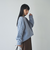 パッチワーククルーネックニット