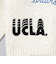 UCLA モチーフ刺繍メランジクルーネックニット