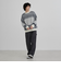 【洗える】フェアアイルクルーネックニット