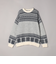 【洗える】フェアアイルクルーネックニット