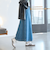 デニムフレアロングスカート