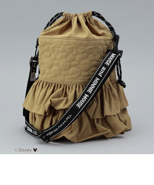 Disney／ディズニー】coen限定 キルトフリル巾着ショルダー