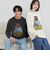 ベアピグメントプリントロングスリーブＴシャツ