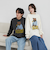 ベアピグメントプリントロングスリーブＴシャツ