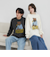 ベアピグメントプリントロングスリーブＴシャツ