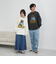 ベアピグメントプリントロングスリーブＴシャツ