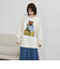 ベアピグメントプリントロングスリーブＴシャツ