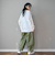 ピグメントパッチワーク裏毛スウェット