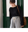 【再入荷・新色登場】ウェーブデザイン カットジャガード クルーネックTシャツ