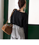 【再入荷・新色登場】ウェーブデザイン カットジャガード クルーネックTシャツ