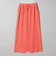 ピグメント リブ イージーナロースカート