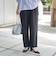 接触冷感リネンレーヨンテーパードパンツ（WEB限定サイズ）