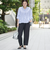 接触冷感リネンレーヨンテーパードパンツ（WEB限定サイズ）