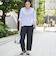 接触冷感リネンレーヨンテーパードパンツ（WEB限定サイズ）