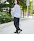 接触冷感リネンレーヨンテーパードパンツ（WEB限定サイズ）