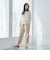 接触冷感リネンレーヨンテーパードパンツ（WEB限定サイズ）