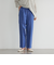 接触冷感リネンレーヨンテーパードパンツ（WEB限定サイズ）