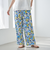 フラワープリント イージーワイドパンツ