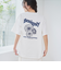 フラワーモチーフバックプリントTシャツ