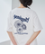 フラワーモチーフバックプリントTシャツ