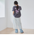 フラワーモチーフバックプリントTシャツ