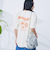 フラワーモチーフバックプリントTシャツ