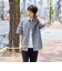 リネンコットンショートスリーブシャツ