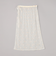 フラワーモチーフチュールラップスカート
