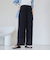 シアープリーツイージーワイドパンツ