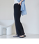 シアープリーツイージーワイドパンツ