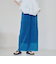 シアープリーツイージーワイドパンツ
