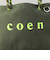 【新色登場・追加】coen（コーエン） ロゴ ポリキャンバストートバッグ（Mサイズ）