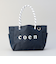 【一部WEBカラー・追加】coen（コーエン） ロゴ ポリキャンバストートバッグ（Mサイズ）