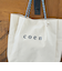 【再入荷・新色登場】 coen（コーエン） ロゴ ポリキャンバストートバッグ（Lサイズ）