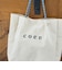 【再入荷/新色登場】 coen（コーエン） ロゴ ポリキャンバストートバッグ（Lサイズ）