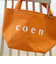 【再入荷・新色登場】coen（コーエン） ロゴトートバッグ（Sサイズ）