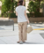 コットンタッチイージーワイドパンツ