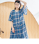 【スザンヌさんコラボ】Suuチェックフレアスリーブワンピース