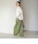 スカラップレースフリルスリーブブラウス