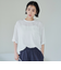 【接触冷感】五分袖Tシャツブラウス