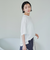 【接触冷感】五分袖Tシャツブラウス