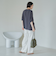 【接触冷感】五分袖Tシャツブラウス