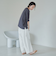 【接触冷感】五分袖Tシャツブラウス