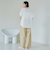【接触冷感】袖フリルスキッパーブラウス