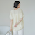 【接触冷感】袖フリルスキッパーブラウス